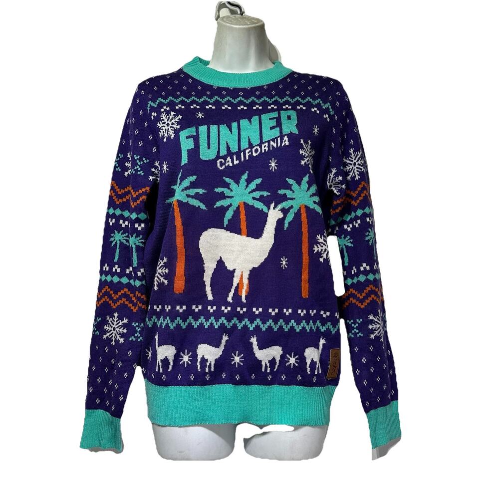 Tipsy Elves Harrah's Resort Casino FUNNER California Ugly Christmas Sweater S